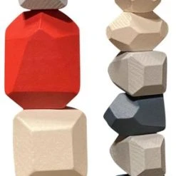 Miekemo| Houten Bouwstenen Voor Kinderen | Blauw | Speelgoed 2 Jaar | Educatief Speelgoed | Stapelen | Houten Bouwblokken Voor Kinderen | Leerzaam | Speelgoed | Blokjes | -Goedkope Blokken Winkel 286x840