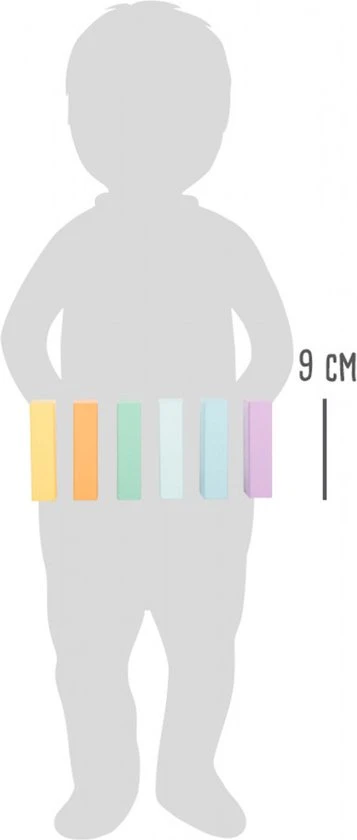 Small Foot Company Pastel Houten Bouwblokken - 50 Stuks - Houten Speelgoed Vanaf 1 Jaar 11 Small Foot Company Pastel Houten Bouwblokken - 50 Stuks - Houten Speelgoed Vanaf 1 Jaar - Afbeelding 9