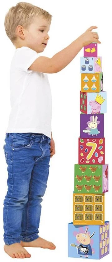Bambolino Toys - Peppa Pig Stapelkubus - Stapelvormen 11 Bambolino Toys - Peppa Pig Stapelkubus - Stapelvormen - Afbeelding 9