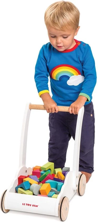 Letoyvan Le Toy Van - Regenboog Wolk Stapper - Houten Loopauto 12 Letoyvan Le Toy Van - Regenboog Wolk Stapper - Houten Loopauto - Afbeelding 10