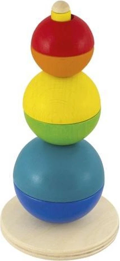 Selecta Spielzeug Selecta - Ballen Stapeltoren, Hout - 16 Cm Hout 7-delig 3 Selecta Spielzeug Selecta - Ballen Stapeltoren, Hout - 16 Cm Hout 7-delig