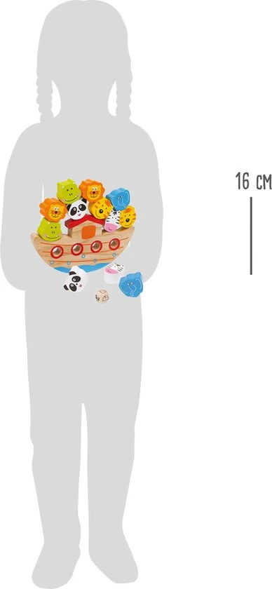 Merkloos Houten Balansspel - De Dieren In De Ark - Speelgoed Vanaf 3 Jaar 4 Merkloos Houten Balansspel - De Dieren In De Ark - Speelgoed Vanaf 3 Jaar - Afbeelding 2