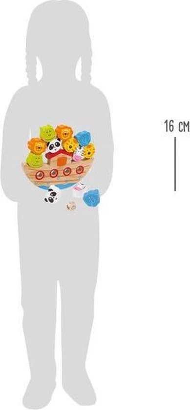 Merkloos Houten Balansspel - De Dieren In De Ark - Speelgoed Vanaf 3 Jaar 6 Merkloos Houten Balansspel - De Dieren In De Ark - Speelgoed Vanaf 3 Jaar - Afbeelding 4