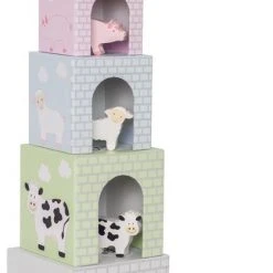 Jabadabado Stapeltoren - Boerderijdieren - Pastel -Goedkope Blokken Winkel 418x840 1
