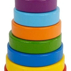 Toys Amsterdam Stapeltoren Junior Hout 16 Cm 16-delig
