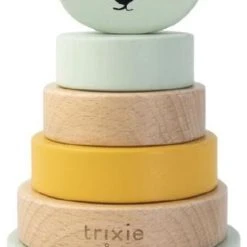 Trixie Stapelspeelgoed Mr. Polar Bear 18 Cm Hout Groen 7-delig -Goedkope Blokken Winkel 441x840