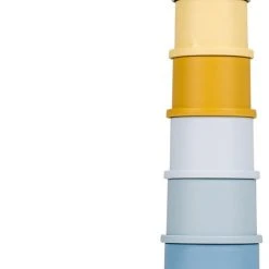 Little Dutch Stapelbekers 8-delig Blauw -Goedkope Blokken Winkel 453x840