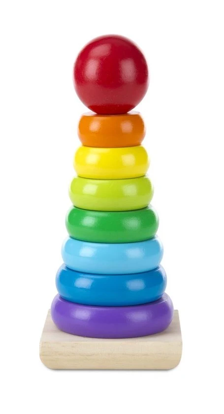 Melissa & Doug Houten Stapelaar Regenboog Kleuren 9 Melissa & Doug Houten Stapelaar Regenboog Kleuren - Afbeelding 7