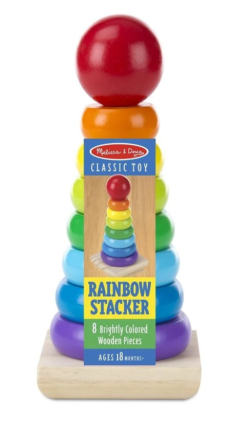 Melissa & Doug Houten Stapelaar Regenboog Kleuren 10 Melissa & Doug Houten Stapelaar Regenboog Kleuren - Afbeelding 8