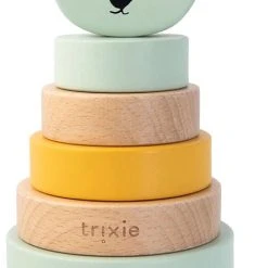 Trixie Stapelspeelgoed Mr. Polar Bear 18 Cm Hout Groen 7-delig