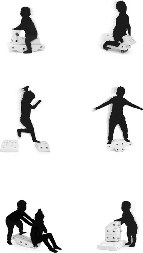 Modu Explorer Kit- Zachte Blokken-19 Onderdelen - Speelgoed 1 -2-3 Jaar -Mega Blocks Grijs -Blauw 6 Modu Explorer Kit- Zachte Blokken-19 Onderdelen - Speelgoed 1 -2-3 Jaar -Mega Blocks Grijs -Blauw - Afbeelding 4