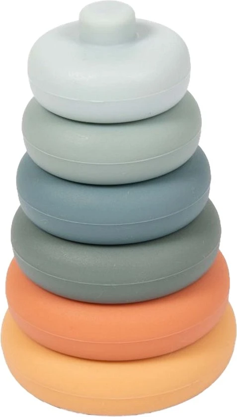Bo Jungle B-Silicone Stacking Rounds Stapeltoren B930010 3 Bo Jungle B-Silicone Stacking Rounds Stapeltoren B930010
