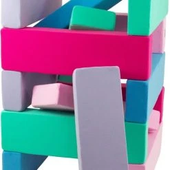 Viking Choice Foam Blokken Kinderen - 15 Delig - XXL Bouwblokken - Blauw, Roze, Paars, Mint -Goedkope Blokken Winkel 481x840 2