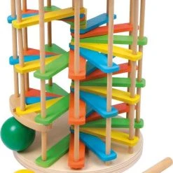 SFC Toys Houten Hamerbank Voor Kinderen - Ballen Toren "Large" - Houten Speelgoed Vanaf 2 Jaar