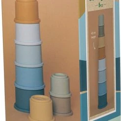 Little Dutch Stapelbekers 8-delig Blauw -Goedkope Blokken Winkel 509x840 1