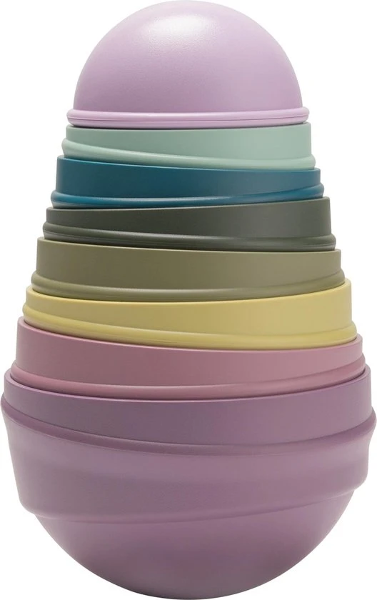 BIBS Wobble Tower - Stapeltoren - Bright Rainbow 3 BIBS Wobble Tower - Stapeltoren - Bright Rainbow