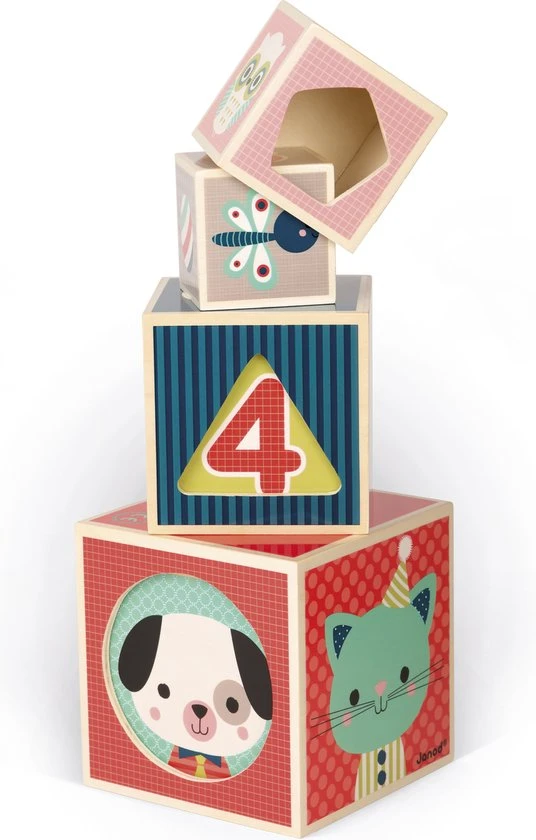 Janod Stapeltoren Blokken 5 Janod Stapeltoren Blokken - Afbeelding 3