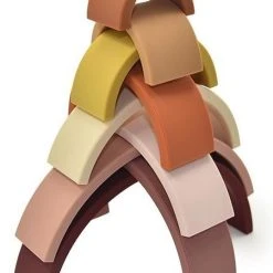 Ted & Fred Siliconen Regenboog | Naturel | Stapeltoren | Speelgoed | Open Ended Play | BPA Vrij -Goedkope Blokken Winkel 538x840