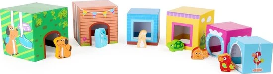 Legler Stapel Kubussen Met Huisdieren - Multi Kleuren - Houten Speelgoed Vanaf 1 Jaar 7 Legler Stapel Kubussen Met Huisdieren - Multi Kleuren - Houten Speelgoed Vanaf 1 Jaar - Afbeelding 5