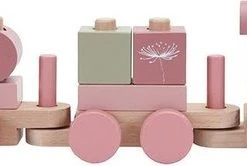 Little Dutch Houten Blokkentrein Flowers -Goedkope Blokken Winkel 550x166