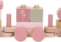 Little Dutch Houten Blokkentrein Flowers -Goedkope Blokken Winkel 550x170