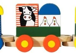 Bambolino Nijntje Houten Blokkentrein - Educatief Speelgoed