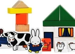 Bambolino Toys - Nijntje Houten Blokkendoos Boerderij - 28-delig Peuter Speelset Met Boerderijdieren - Educatief Speelgoed -Goedkope Blokken Winkel 550x179