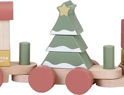 Little Dutch - Blokkentrein - Kerst - FSC -Goedkope Blokken Winkel 550x190