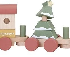 Little Dutch - Blokkentrein - Kerst - FSC -Goedkope Blokken Winkel 550x200