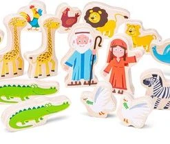 New Classic Toys Houten Ark Van Noah - Inclusief Speelfiguren -Goedkope Blokken Winkel 550x209