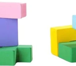 Merkloos Twee In Een Houten Tetris - Duurzaam - Opstapelen - Klassiek - Kleurrijk - Educatief - Puzzel - Duurzaam - Opstapelen - Blokken En Vormen - Stapelen - Stapelgeveltjes - Verschillende Kleuren - Kleurherkenning - Tellen En Leren - Mijn Eerste Spel -Goedkope Blokken Winkel 550x213 1