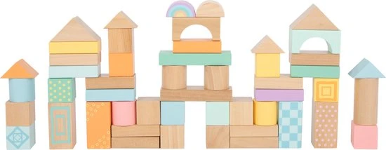 Small Foot Company Pastel Houten Bouwblokken - 50 Stuks - Houten Speelgoed Vanaf 1 Jaar 12 Small Foot Company Pastel Houten Bouwblokken - 50 Stuks - Houten Speelgoed Vanaf 1 Jaar - Afbeelding 10
