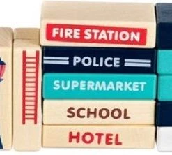 Kruzzel Houten Blokken Blokkendoos Stad Met Vloerpuzzel & Luxe Opbergzak - Grondpuzzel & 115 Kleurrijke Houten Bouwblokken Stapelblokken Bouwstenen Met Auto’s - Vervoer & Stad Bouwen Met Letters En Cijfers – Creatief – Leren - Spelen -Goedkope Blokken Winkel 550x222