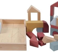 Little Dutch Houten Blokkendoos 47-delig Pure And Nature -Goedkope Blokken Winkel 550x223