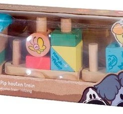Rubo Toys Woezel En Pip Houten Trein - Blokken - Locomotief En 2 Wagons - Met 2 Speelfiguren - 45 Cm Lang -Goedkope Blokken Winkel 550x229 1