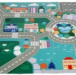 Kruzzel Houten Blokken Blokkendoos Stad Met Vloerpuzzel & Luxe Opbergzak - Grondpuzzel & 115 Kleurrijke Houten Bouwblokken Stapelblokken Bouwstenen Met Auto’s - Vervoer & Stad Bouwen Met Letters En Cijfers – Creatief – Leren - Spelen -Goedkope Blokken Winkel 550x242 1