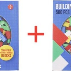 AYD Home 1000 Bouwstenen Met 6 Bouwplaten - Bouwblokken 1000 Stuks - Speelgoed - Kinderen - Bouwen - Plastic - Lego - Bouwblokken - Plezier - Cadeau -Verschillende Kleuren - Gratis Verzending