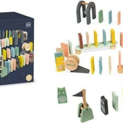 Janod - Janod Dominos Sweet Cocoon 100 St -Goedkope Blokken Winkel 550x261