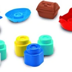 Baby Clementoni - Baby Shark Clemmy Medium Speelset, Zachte Blokken Voor Kinderen