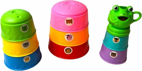 Merkloos Stapeltoren Baby Speelgoed - Met Cijfers + Kikkertje - Kleurrijke Stapelbekers - Educatief Speelgoed 12 Merkloos Stapeltoren Baby Speelgoed - Met Cijfers + Kikkertje - Kleurrijke Stapelbekers - Educatief Speelgoed - Afbeelding 10