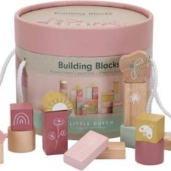 Little Dutch - Bouwblokken Pink -Goedkope Blokken Winkel 550x278