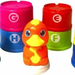 Merkloos Stapeltoren Baby Speelgoed - Letters En Cijfers + Eend - Kleurrijke Stapelbekers - Stapelbekers - Educatief Speelgoed -Goedkope Blokken Winkel 550x281 1