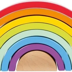 Small Foot Company Small Foot - Houten Bouwblokken - Regenboog Groot - Houten Regenboog Bouwset - Baby Speelgoed- Schoen Cadeau - Sinterklaas - Kerst -Goedkope Blokken Winkel 550x281 2