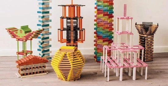 Maxomorra Bioblo Big Box - 340 Eco Bouwblokken 22 Maxomorra Bioblo Big Box - 340 Eco Bouwblokken - Afbeelding 20