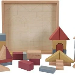 Little Dutch Houten Blokkendoos 47-delig Pure And Nature -Goedkope Blokken Winkel 550x282