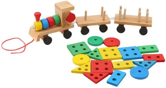 Ariko XL Houten Trein Met Blokken En Vormen - Blokkentrein - Speelgoedtrein - Educatie Met Vormen En Kleuren - 13 Ariko XL Houten Trein Met Blokken En Vormen - Blokkentrein - Speelgoedtrein - Educatie Met Vormen En Kleuren - - Afbeelding 11
