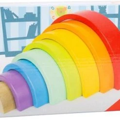 Small Foot Company Small Foot - Houten Bouwblokken - Regenboog Groot - Houten Regenboog Bouwset - Baby Speelgoed- Schoen Cadeau - Sinterklaas - Kerst -Goedkope Blokken Winkel 550x300 4