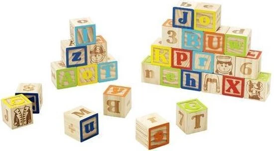 Imaginarium Cuboland - Houten Blokken Voor Baby - 30 Stuks 6 Imaginarium Cuboland - Houten Blokken Voor Baby - 30 Stuks - Afbeelding 4