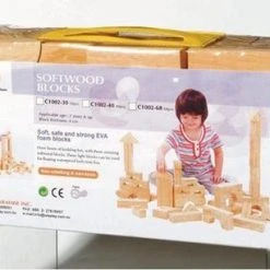 Eduplay Zachte Bouwblokken Met Houtstructuur