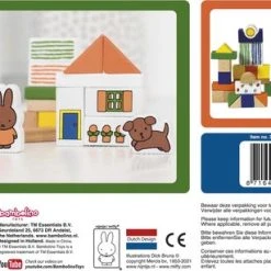 Bambolino Toys - Nijntje Speelgoed - Blokkenton Met 50 Houten Blokjes -Goedkope Blokken Winkel 550x307